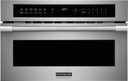 Frigidaire Professional .30 in. Electric Built-in Microwave in Stainless Steel with Convection Bake Technology and Drop-Down Door PMBD3080AF