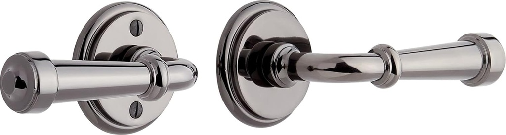 Signature Hardware 479166 Esmond Left Handed Solid Brass Passage Door Lever Set with 2-3/4" Backset