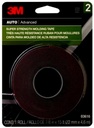 3M Super Strength Molding Tape 03616, 7/8 in x 15 ft, Heavy Duty Double-Sided Automotive Mounting Tape, Weather-Resistant Adhesive for Trim, Emblems, Moldings and Accessories (1 Roll)