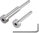 Cable Railing kit 1/8" Invisible Swage Threaded Stud Hex Head Fitting Receiver Terminal for Wood & Metal Post with Allen Wrench 12 Pairs,316 Stainless Steel Marine Grade