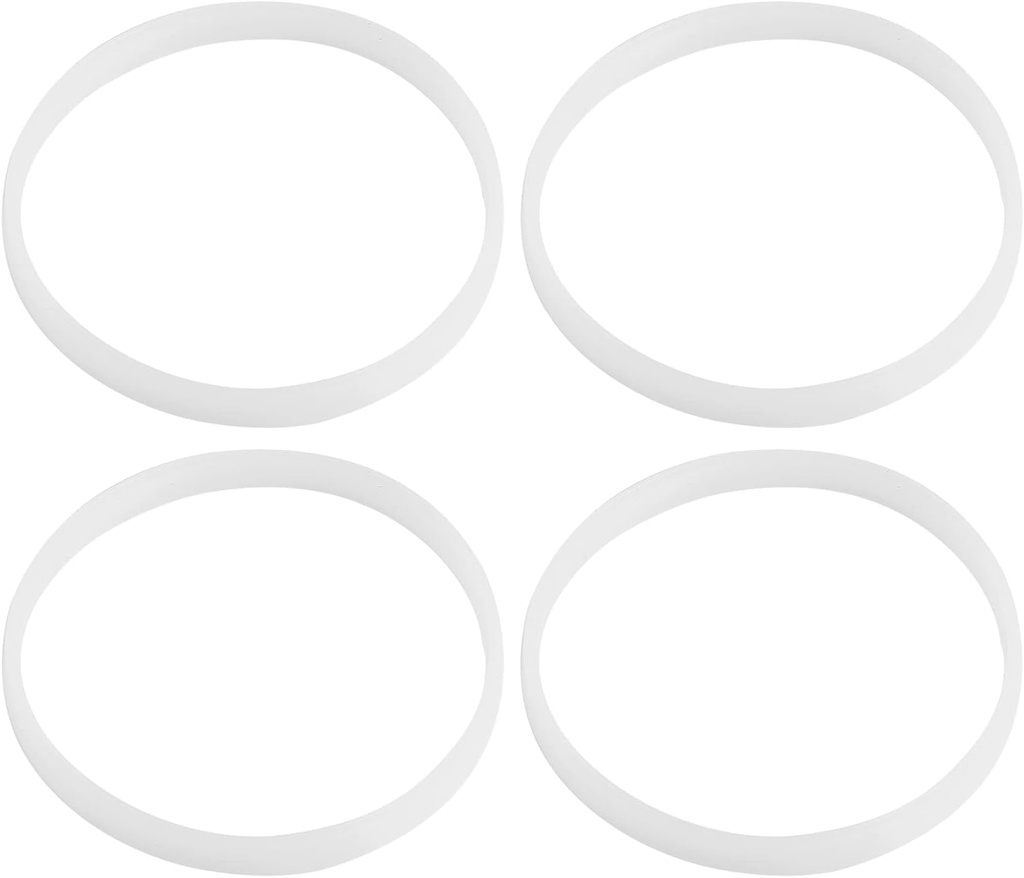 4pcs White Rubber Sealing O Ring Gaskets, 10cm/3.94inch Rubber Gaskets Set for Juicer Blender Replacement Seals