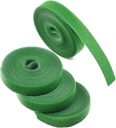 IFNOW Hook and Loop Cable Ties Reusable Fastening Tape Garden Tie Strap Plant Supports Gentle on Plants Plant Ties Garden Tape (Green, 0.8''/16FT, 4PCS)