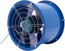 370W Industrial Cylinder Fan,16" Cylinder Pipe Explosion-proof Spray Booth Paint Fumes Exhaust Fan,5400m³/H Tube Axial Air Flow Ventilation Fan for Workshop Kitchen Warehouse