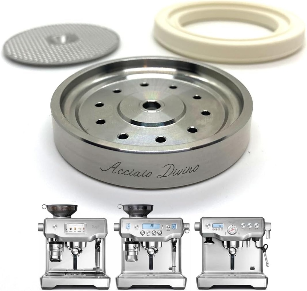 Stainless Steel Shower Screen 3 Piece Kit for Sage/Breville Dual Boiler Espresso Coffee Machines - Oracle SES900 SES920 SES980