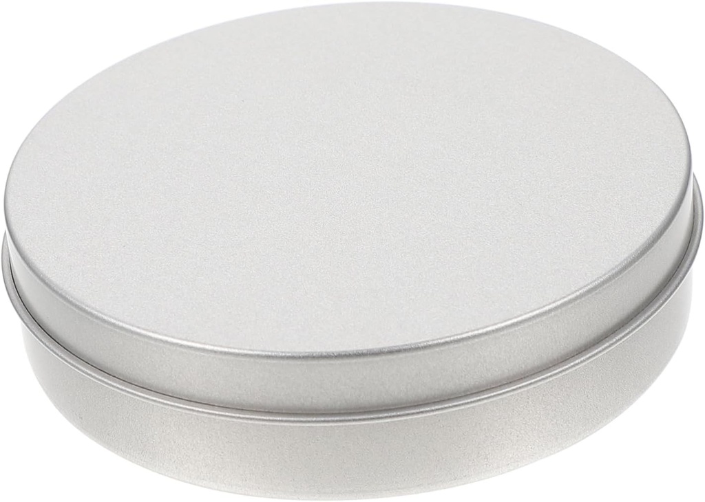 PRETYZOOM Flat Tinplate Case Jewelry Container Christmas Cookie Jar Candy Storage