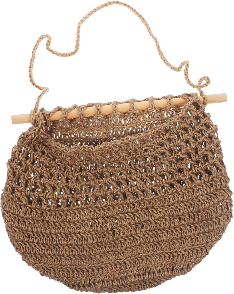 Ciieeo 1pcs Woven Fruit Hanging Basket Bohemian Style Wall-mounted Storage for Fruits Vegetables Organizer for Kitchen Dining Room Decor