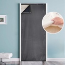 Thermal Insulated Door Curtain Winter Eyelet Doorway Cover Panel Windproof Warm Cold Protection Oxford Cloth Thicken Cotton Fiber Drapes for Living Room Garage Bedroom Dark Gray, 100x210cm（W39*L83 in）