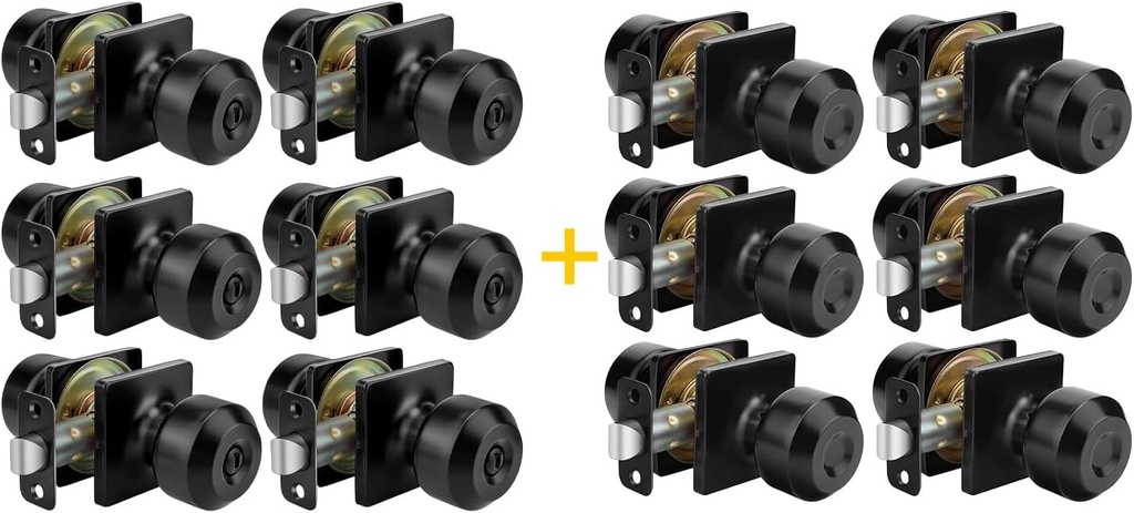 goldenwarm Privacy Closet Door Knobs 12 Pack