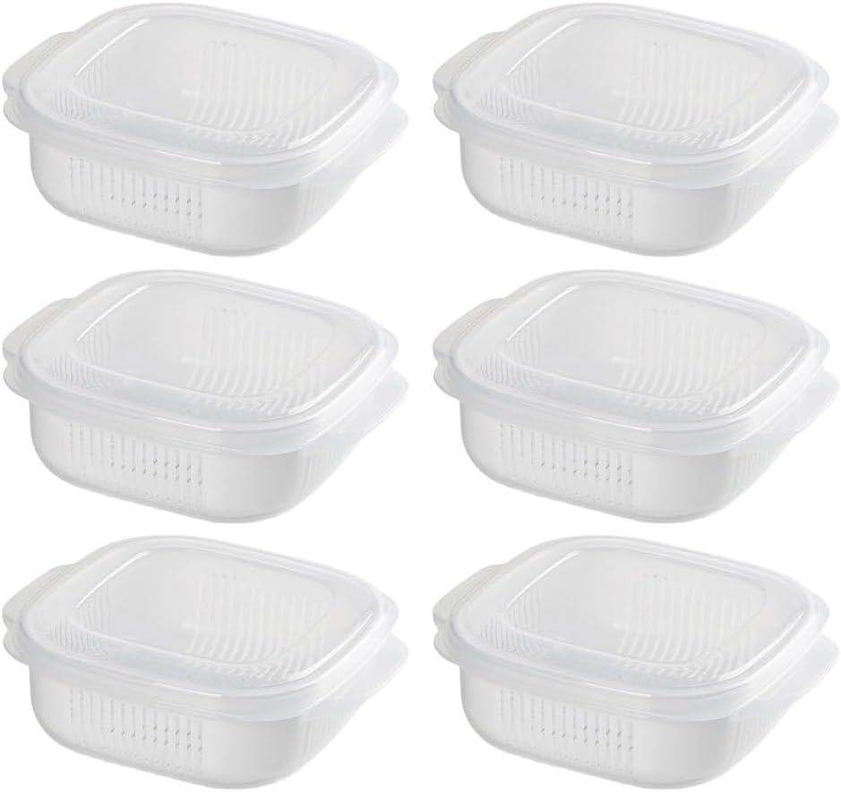 Cabilock Rice Containers for Freezer and Fridge Airtight Food Storage Boxes Reusable Rice Packing Box with Transparent Design Compact 6.1 X 5.16 X 1.54 Inches for Kitchen Organization