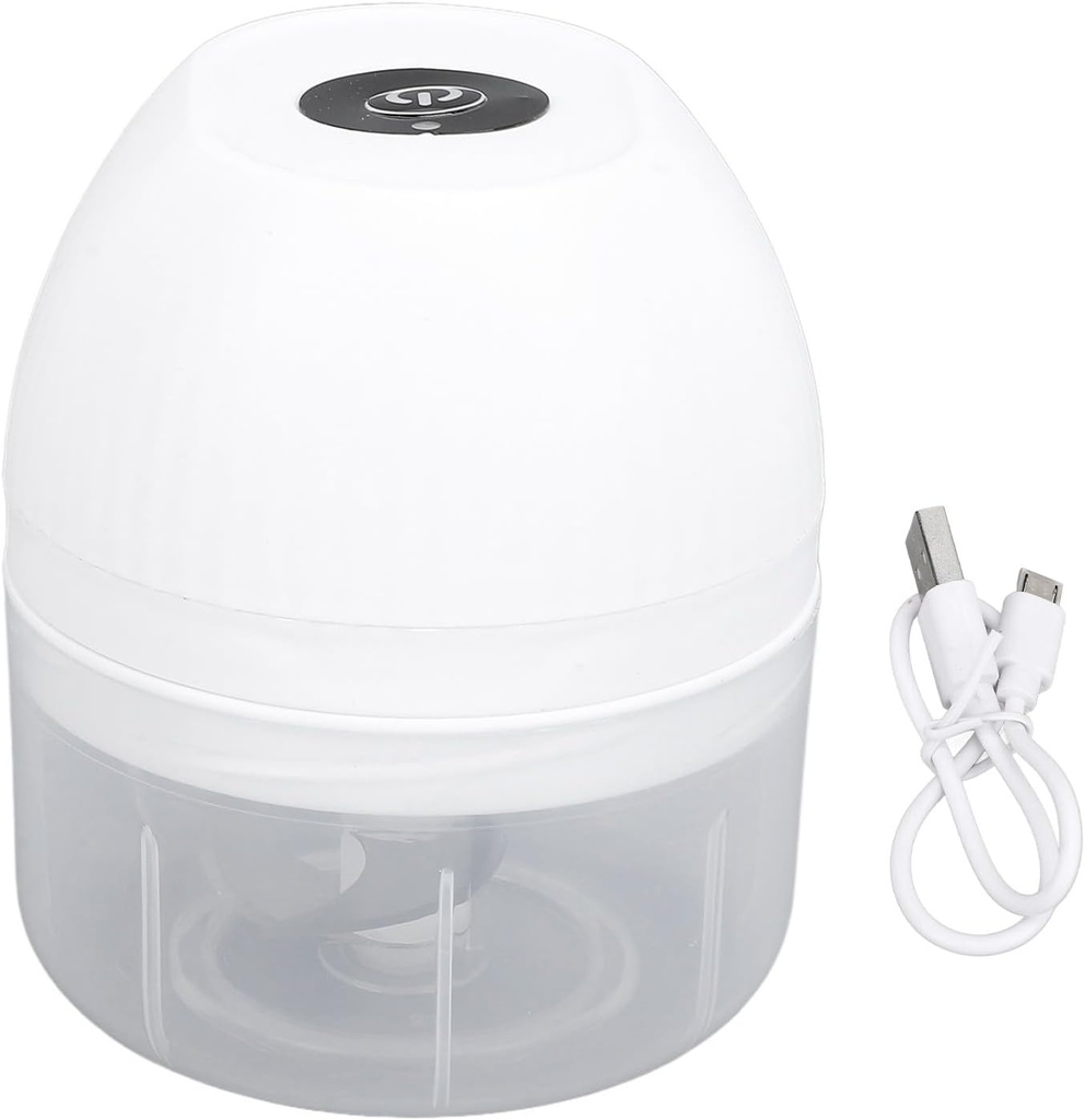 Electric Mini Garlic Mincer, 250ML Electric Garlic Chopper, Mini Portable Veggie Chopper, Portable Small Food Processor, Electric Garlic Chopper for Ginger, Chili, Fruit, Meat