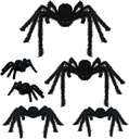 Nirohee Halloween Decorations Outdoor,6 Pack Giant Spider Halloween Party Decor Large Outside Decorations,Scary Spiders with Bendable Legs for Lawn,Yard,Spider Web,Wall,Window