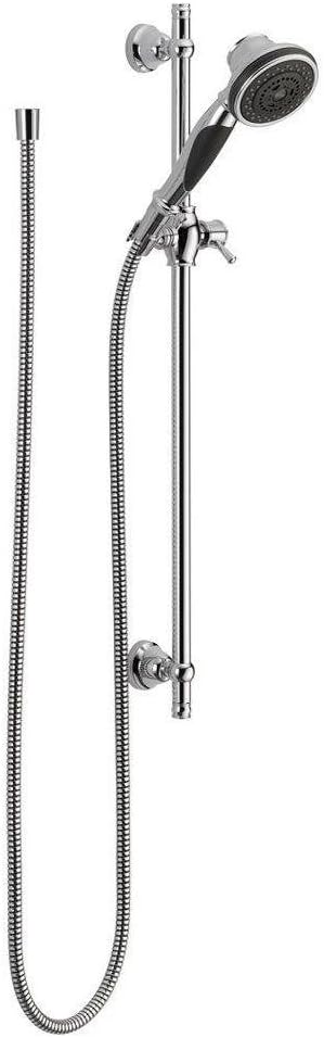 Delta Faucet 57021 Slide Bar Handshake Showerhead, Chrome, 4 Settings