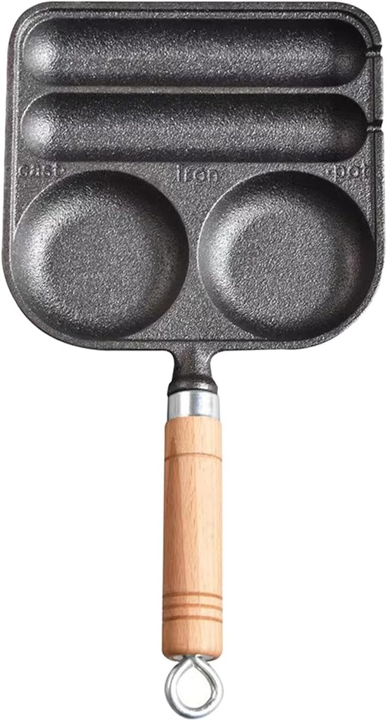 Premium Cast Iron Pan with Waffle Maker