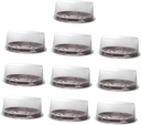 10PCS Transparent Cake Boxes Lock Design Disposable Plastic Pastry Containers for Muffins Puff Moon Cakes Cookies Fresh Food Storage