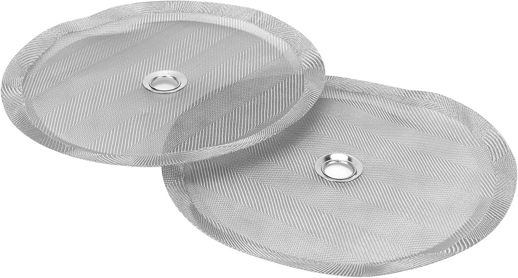 Gonetre 2PCS 100 Mesh Stainless Steel Coffee Press Filter Screen Replacement Accessory for French Press Coffee Makers Durable Easy
