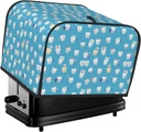 Oven Cover Kitchen Bread Machine Protector,4 Slice Toaster Cover For Home,Fingerprint Coaster Cover,Kitchen Small Appliance,Cute Healthy Teeth