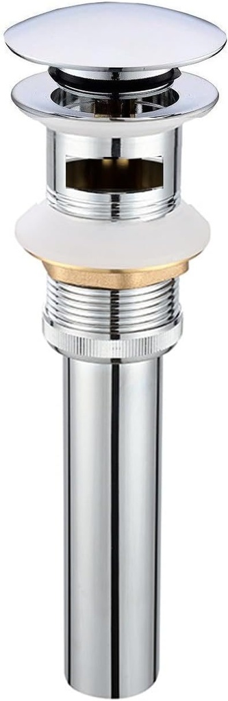 Pop Up Drain Stoper with Overflow for Bathroom Sink with Overflow,Chrome Finished