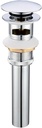 Pop Up Drain Stoper with Overflow for Bathroom Sink with Overflow,Chrome Finished