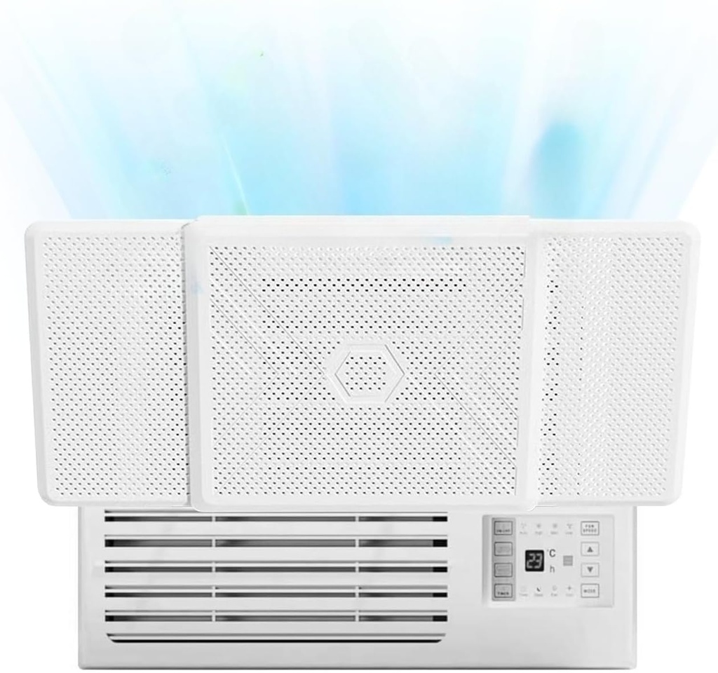Window Air Conditioners Deflector Universal - Room Air Conditioner Window Baffle Adjustable Wind Direction - Prevent Direct Blowing of Cold Air -Ac Air Vent Deflector Easy to Install (1)