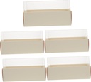 Ciieeo 5pcs Party Cupcake Boxes Compact Cake Boxes Macaroon Packaging Transparent Lid