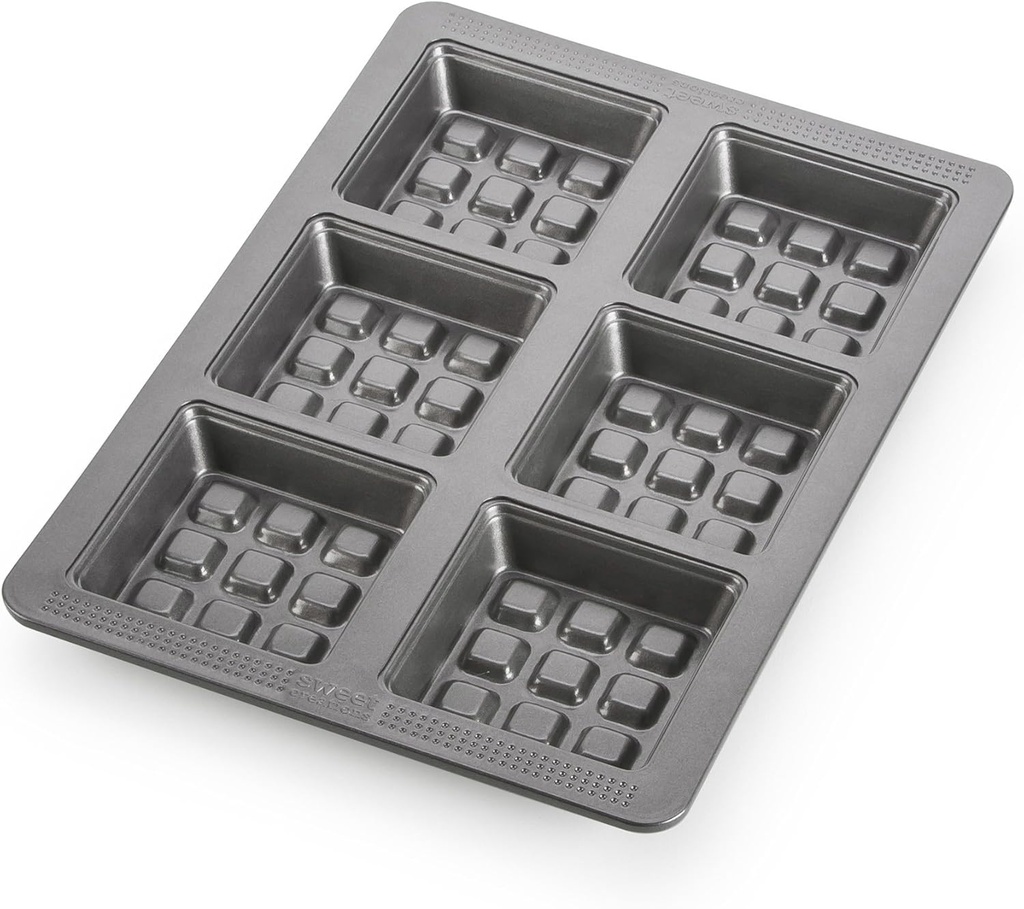 Sweet Creations Waffle Cake Pan, Silver