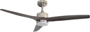 ENLIGHT 52" DC Ceiling Fan with Light, LED Light Kit, Energy Efficient, Quiet, Reverse Rotation (Walnut)