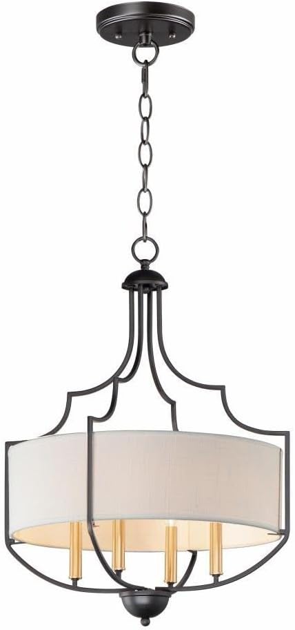 Maxim Savant 4 Light Medium Chandelier with Bronze/Antique Brass Finish