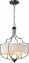 Maxim Savant 4 Light Medium Chandelier with Bronze/Antique Brass Finish