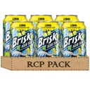 Brisk Iced Tea, Lemon, 12oz Cans (Pack of 6)