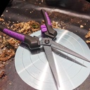 Buds Leaf Stem Fruit Flower Garden Scissors Non-stick Resin Resist Blade 8.58" Precision Micro-Tip Pruning Shears Bigger Grip Pruner Snips Effort-saving Ergonomical Gardening Trimming Scissors