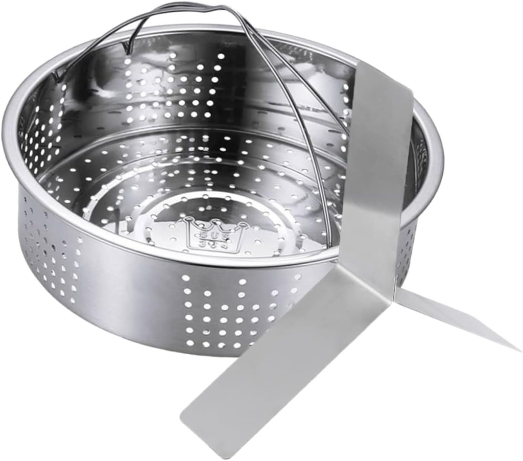 Ciieeo Stainless Steel Steamer Basket with Trivet Food Steamer Rack for Meat Vegetables and Dumplings Multi-functional Cooking Insert for Pressure Cookers and Rice Cookers