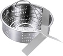 Ciieeo Stainless Steel Steamer Basket with Trivet Food Steamer Rack for Meat Vegetables and Dumplings Multi-functional Cooking Insert for Pressure Cookers and Rice Cookers
