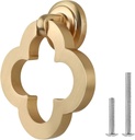 Gold Cabinet Knobs, Zinc Alloy Cupboard Drawer Knobs With Screws for Dresser (8)