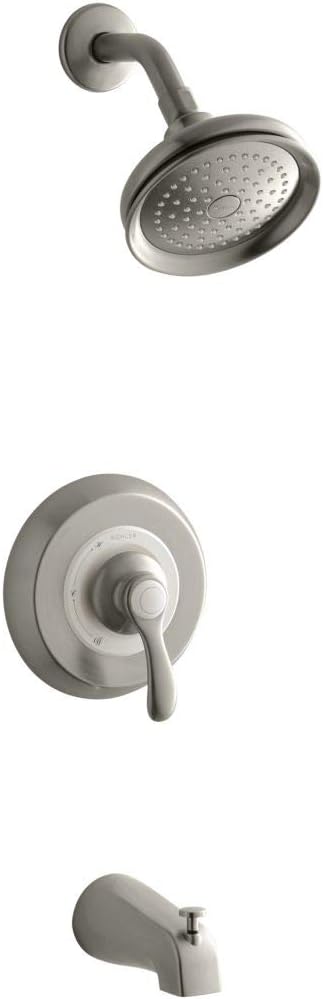 Kohler TLS12007-4-BN, FAIRFAX B/S TRIM, LESS HEAD, Vibrant Brushed Nickel