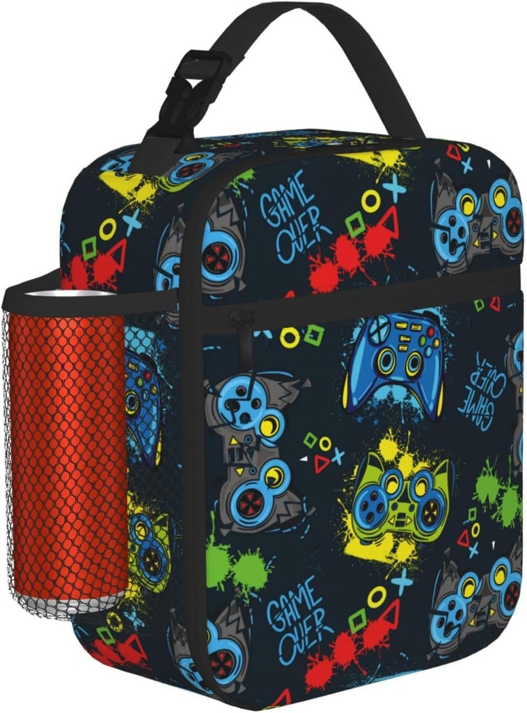 Video Games Cool Funny Lunch Box For Teenage Girls Boys Men Women - Portable Lunch Bag - Insulated Lunchbox - Kid Reusable School Lunch Boxes