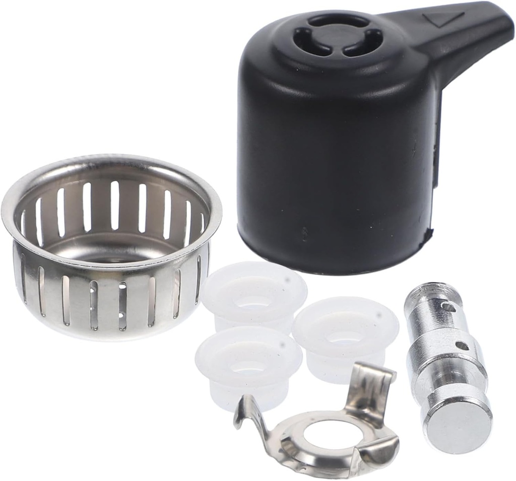 Garneck 1set Electric Pressure Cooker Valve Set Blocking Cover and Steam Release Handle Replacement for Safe Cooking Accessories and Components