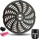 5QT Air Fryer Crisper Plate Tray for Gourmia GAF556 GAF566 GAF536 Air Fryers, Upgraded Air Fryer Rack Grill Pan Plate Insert Grate Shelf for 5QT Gourmia Air Fryer, Nonstick, Dishwasher Safe