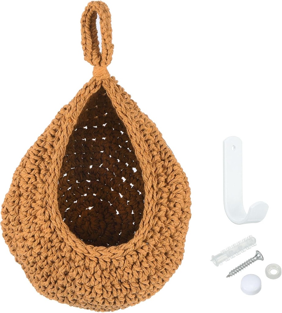 Home and Garden Parts Hanging Fruit Baskets for Kitchen Large Size Hanging Basket Caramel Color #CN/251024/16846