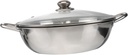 Dual Hot Pot Cookware Stainless Steel Duck Pot Glass Lid Induction Pan for Cooking