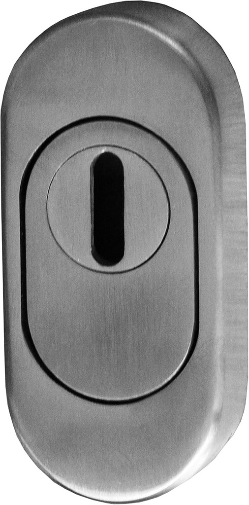 32858990K1 Stainless Steel Oval Protective Rosette with Cylinder Tear Protection 11-18 mm Handle Set Door Handle Door Fittings