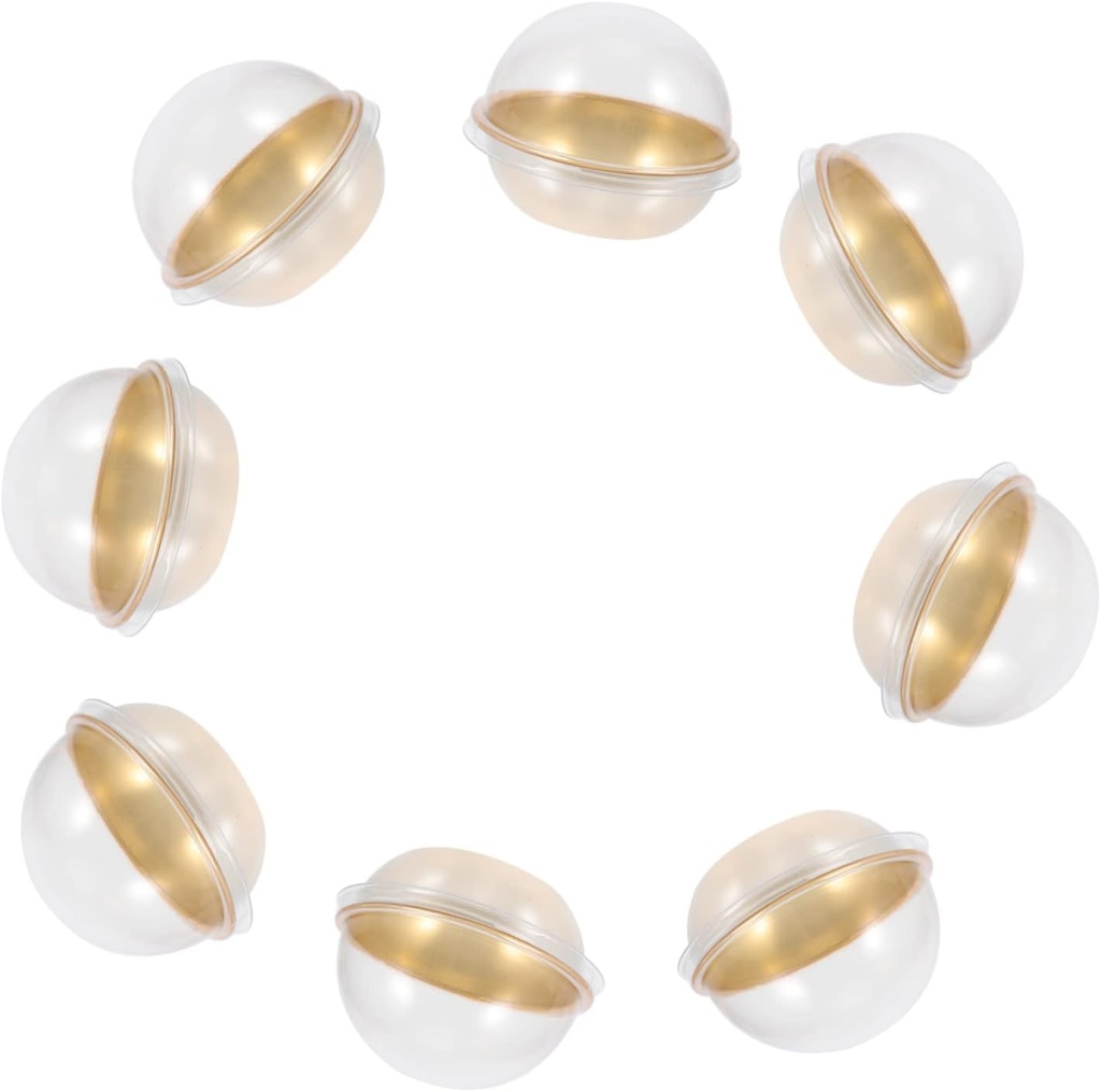 Unomor Moon Cake Egg Yolk Paste Packing Case 50pcs Plastic Dome Boxes for Mini Cakes Party Favor Boxes