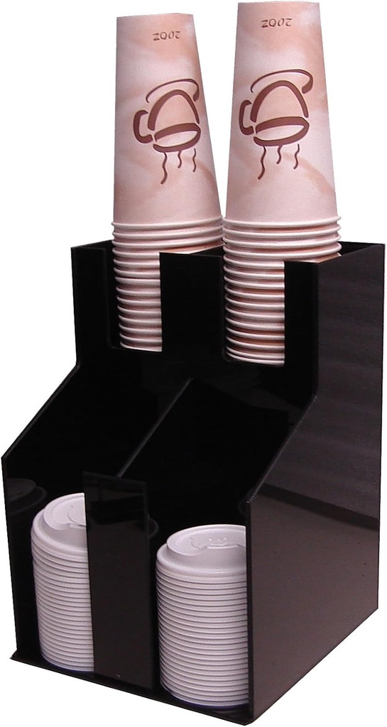 Vertical Iced Coffee Cup and Lid Dispenser (2 rows, 2 deep)(1012)