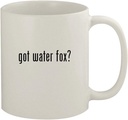 got water fox? - 11oz Ceramic White Coffee Mug, White