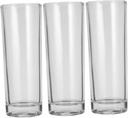 3pcs Glass Cups Coffee Mugs Water Glasses Barware Drinking Glasses for Home Restaurant Hotel Bar Shop Dining