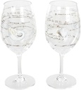 Coastal Home 2 Pk Acrylic Sealife Wine Goblets NO SIZE Clear