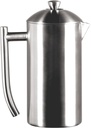 Frieling French Press Coffee Maker - 23 Ounce, Brushed Stainless Steel - Coffee Press & Cold Brew Pitcher - Stovetop Espresso Maker for Camping & Travel