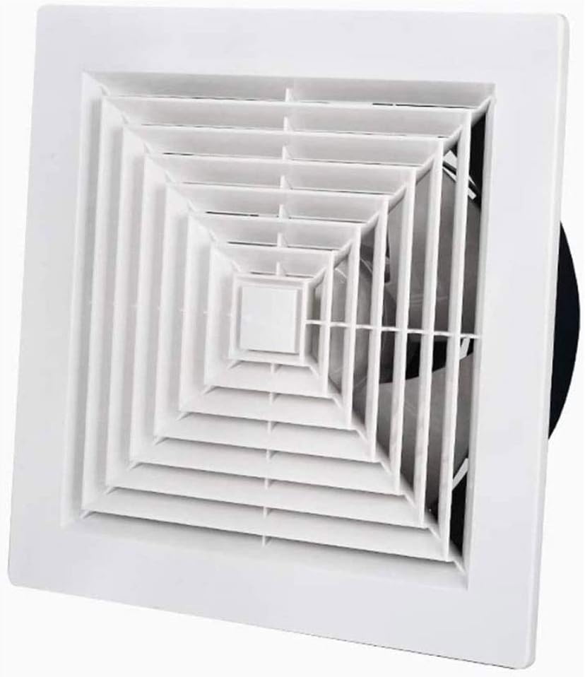 HBJWOV 6 inch Exhaust Fan Home Bathroom Toilet Kitchen Low Noise Ventilator Wall Mounted Extractor Pipe Exhaust Fan