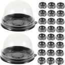 Cabilock 50pcs Baking Cake Containers Abs Cupcake Boxes Storage Moon Cake Packing Boxes