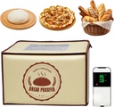 Folding Bread Proofing Box with 50~113℉ Temp Control & 48H Timer and NTC Sensor Dough Proofer, Visible Zippered Sourdough Starter Warmer Box for Bread, Pizza, Yogurt