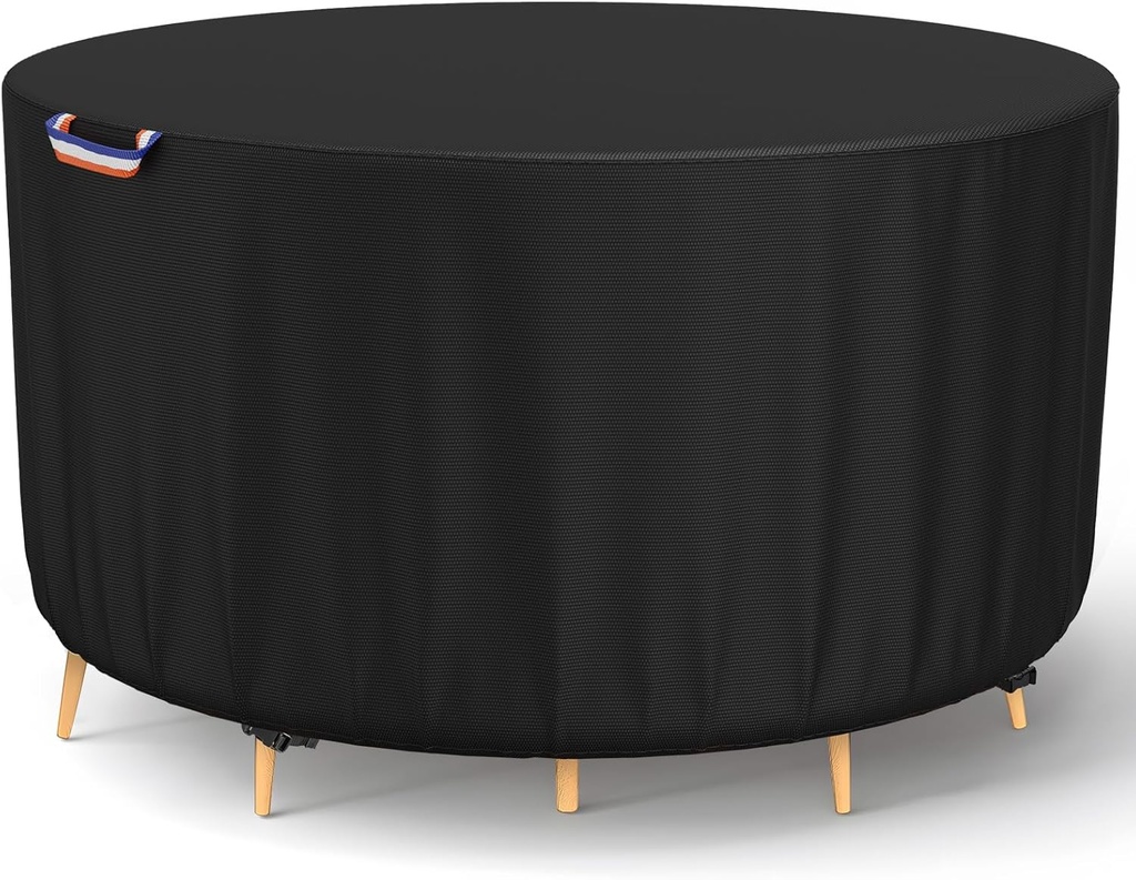 STARTWO Round Patio Furniture Covers ,Outdoor Furniture Table Covers Waterproof ,UV Resistant (72" Dia x 28" H)